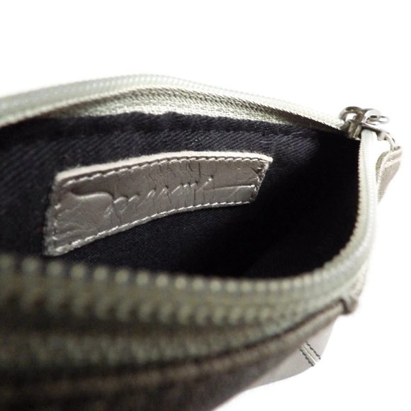 Marmi Wristlet Pewter Leather & Fabric/ Small/ Credit Cards/ ID - Picture 5 of 5